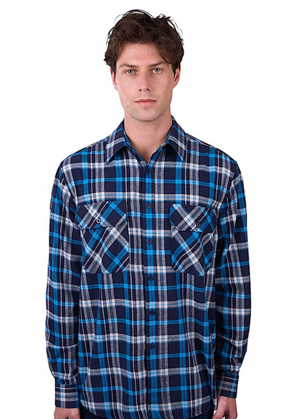 Dux-Bak by Thomas Cook Men's Brock Thermal Shirt - Navy/Blue
