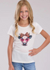 Roper Girls Five Star Collection Tee Solid White