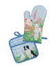 Thomas Cook Oven Mitt & Pot Holder Set- Light Blue