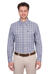 Thomas Cook Men's Patrick Blue & Tan Shirt