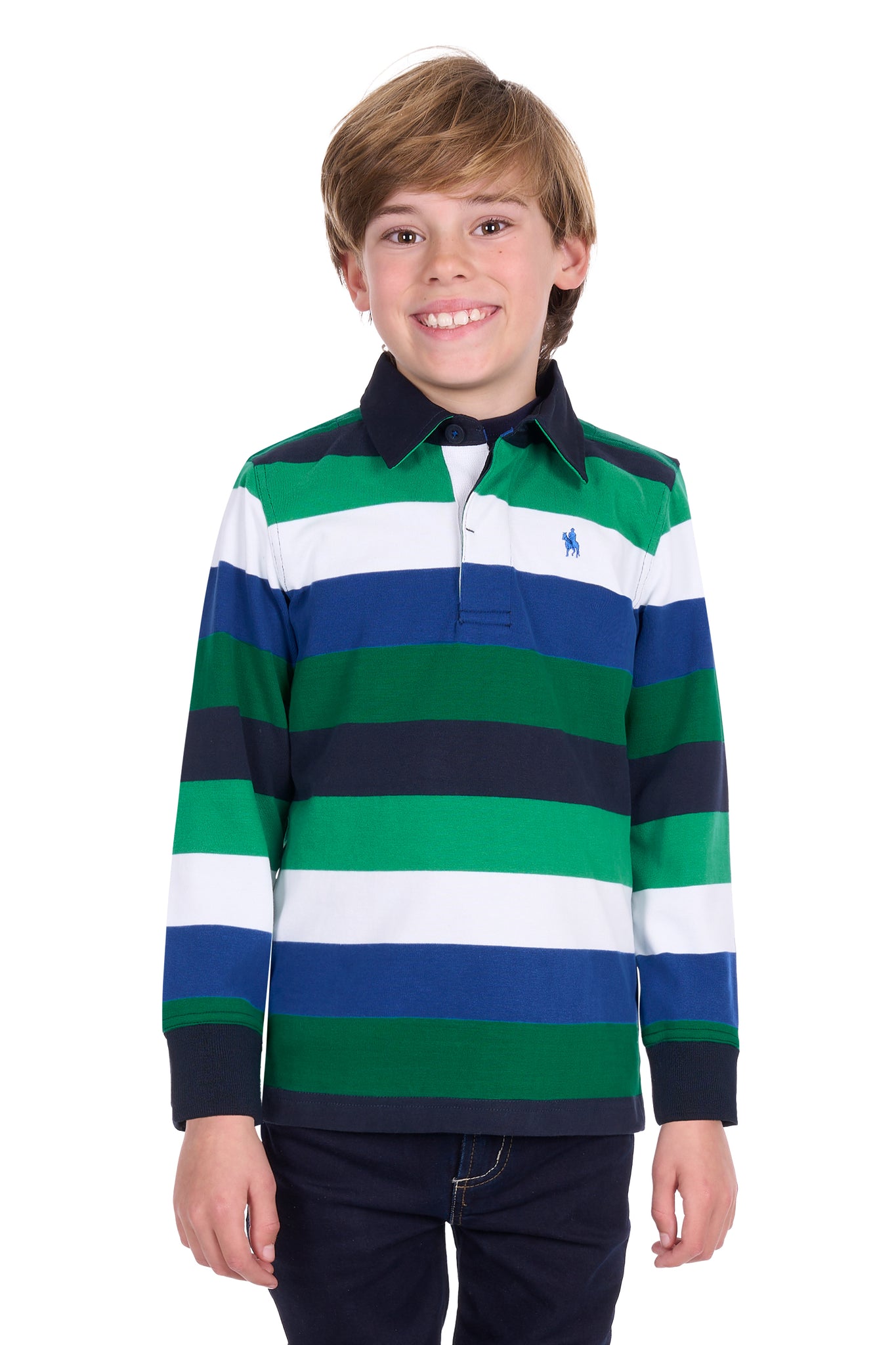 Thomas Cook Boys Gary Navy & Green Rugby