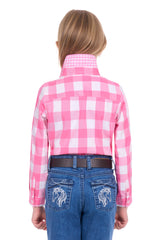 Thomas Cook Girls Tamara Pink Check Shirt