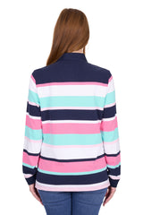 Thomas Cook Women's Vivian Navy & Pink Rugby