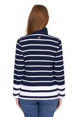 Thomas Cook Women's Ava 1/4 Zip Navy & White Rugby