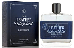Men's Leather Vintage Label #3 Indigo Blend Eau De Cologne