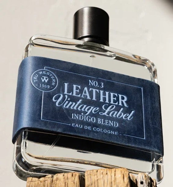 Men's Leather Vintage Label #3 Indigo Blend Eau De Cologne