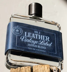 Men's Leather Vintage Label #3 Indigo Blend Eau De Cologne