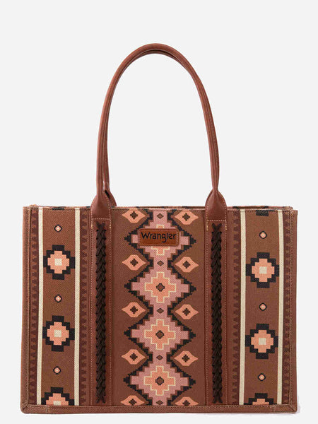 Wrangler South Western Tote Bag- Brown