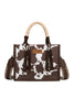 Wrangler Cowprint Tassle Crossbody Bag