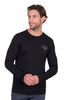 Wrangler Men's Evans Black Long Sleeve Tee