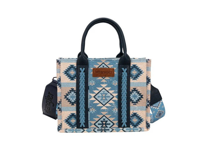 Wrangler Macy Aztec Crossbody Blue Bag