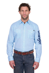 Wrangler Men's Lee Blue & White Shirt