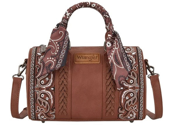 Wrangler Paisley Barrel Bag