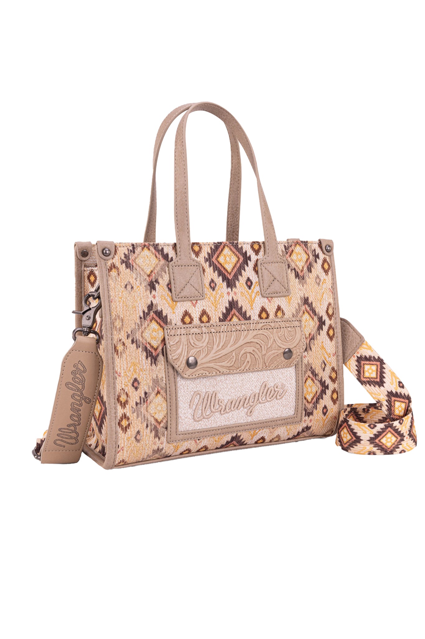 Wrangler Aztec Camel Crossbody Bag