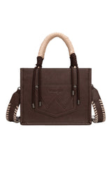 Wrangler Cowprint Tassle Crossbody Bag