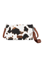 Wrangler Cowprint Tan Wallet Crossbody