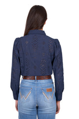 Wrangler Women's Lilly Navy Shirt