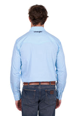 Wrangler Men's Lee Blue & White Shirt