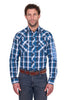 Wrangler Men's Tony Logo Navy & Blue Shirt
