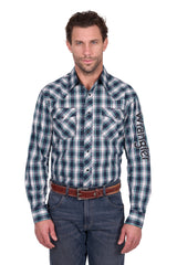 Wrangler Men's Dustin Black & Green Shirt