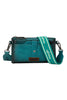 Wrangler Wallet Crossbody Bag- Turquoise