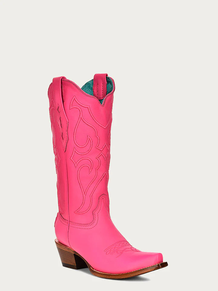 Women's Corral Stitch Embroidery Fuchsia Boot