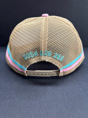 Drovers Saddlery Cap - Pink/Turquoise