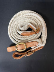 Drovers Saddlery Made Cotton Reins Joined