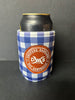 Drovers Saddlery Stubby Holder Gingham- Navy