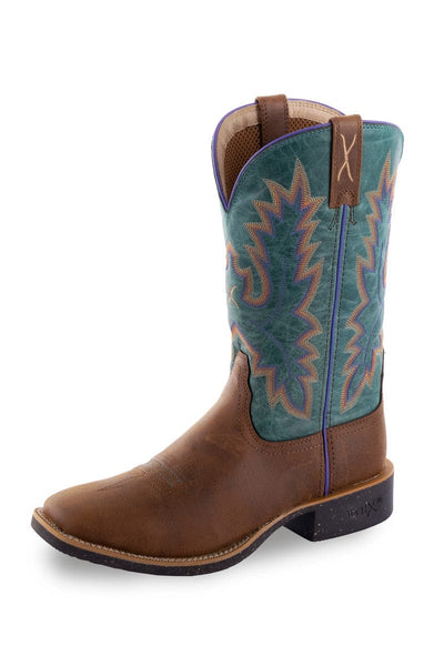 Twisted X Boots Womens Tech X2- Cinnamon/Turquoise