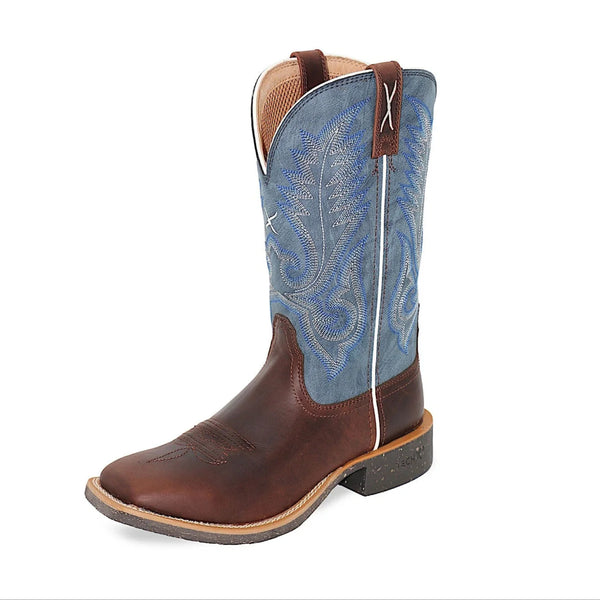 Twisted X Women's Tech X2 Boot- Dark Coffee / Blue
