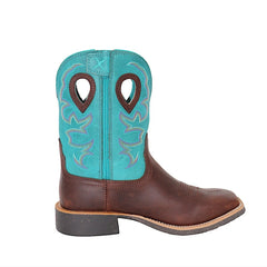 Twisted X Women's Tech X2 Zip Boot - Chocolate Truffle/ Ocean Blue