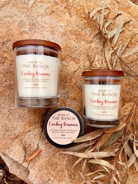 Made At The Ranch Candle- Cowboy Dreams