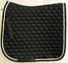 Victory Dressage Cloth - Black with silver piping