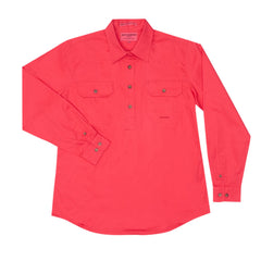 Just Country Women's Long Sleeve Half Button Work Shirt