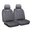 RM Williams Front Car Seat Covers Suede Velour- Grey/Pink
