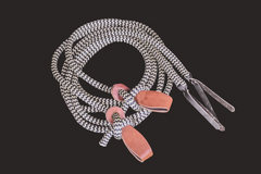 Heavy Duty Rope Split Reins with Slobber Straps