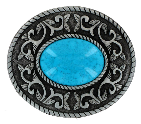 Turquoise Western Oval Buckle