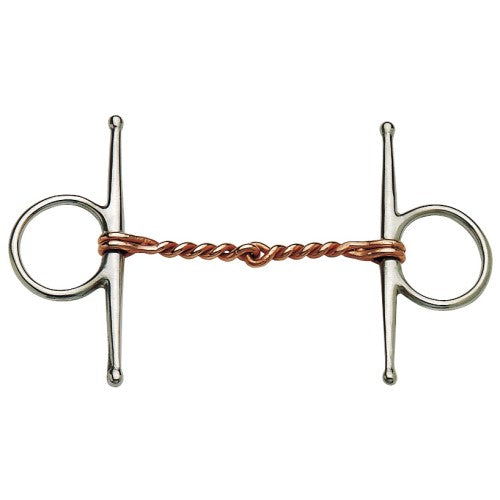 Full Cheek Snaffle w/Twisted Copper Wire Mouth