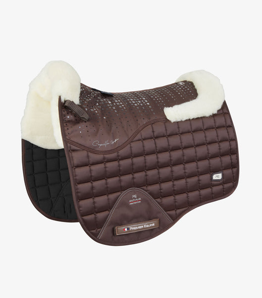 Premier Equine Capella Close Contact Merino Wool Dressage Square Brown/Natural