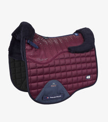 Premier Equine Capella Close Contact Merino Wool Dressage Square Wine/Navy