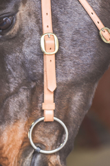 Drovers Saddlery Made Barcoo Bridle with Laced Browband