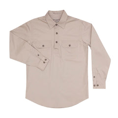 Just Country Boys Long Sleeve Half Button Work Shirt