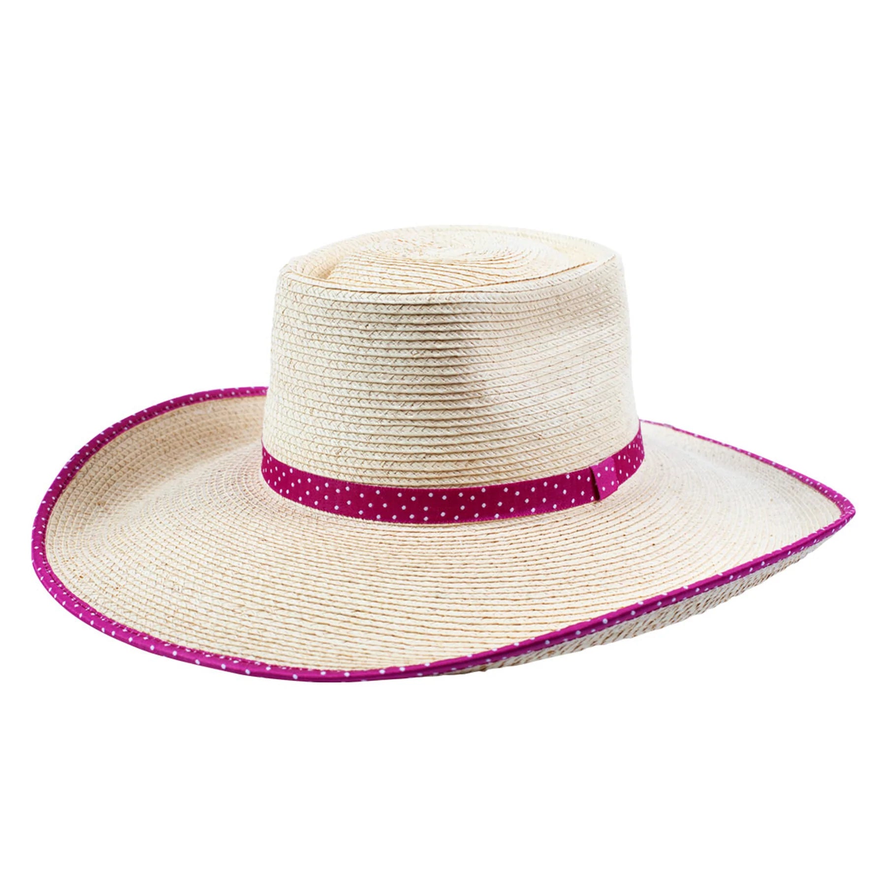 Sunbody Ava Palm Hat Magenta Binding