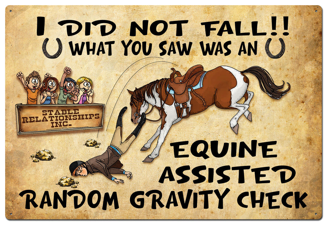 Equine Assisted Tin Sign