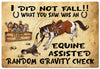 Equine Assisted Tin Sign