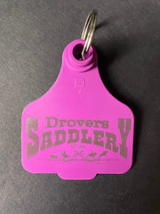 Drovers Saddlery Cattle Tag Keyring
