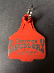 Drovers Saddlery Cattle Tag Keyring