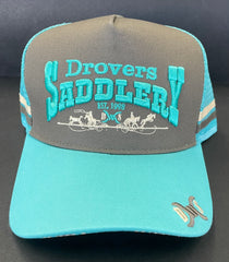 Drovers Saddlery Cap - Turquoise
