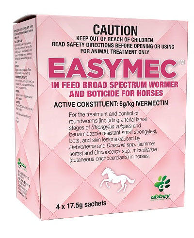 Easymec In Feed Broad Spectrum Wormer & Boticide for Horses